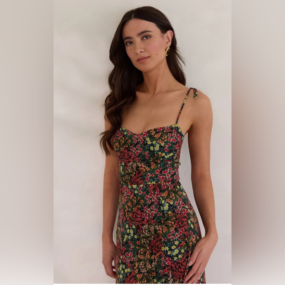 Park & Fifth Pink Red Maxi Slip Dress - Picture 2 of 4